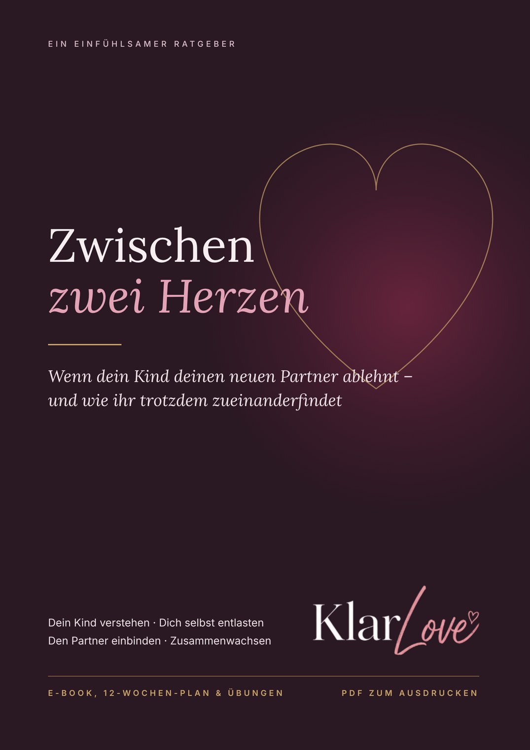 Cover des Ratgebers Zwischen zwei Herzen von KlarLove